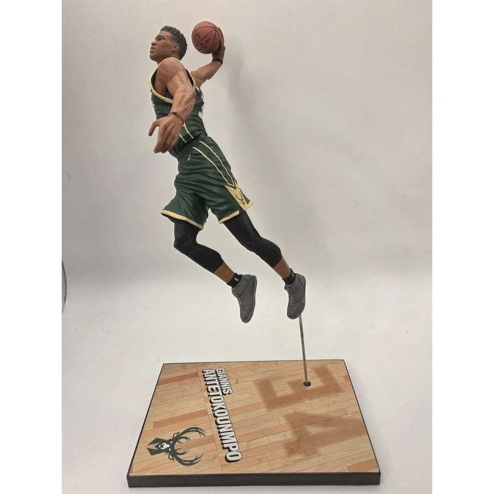 McFarlane Toys NBA Giannis Antetokounmpo Milwaukee Bucks Figure Dunking 34 Green